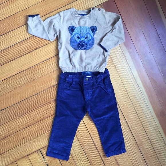 Mayoral Other - Mayoral Two Piece Bear Sweater and Pants Set